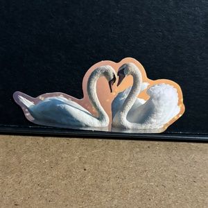 SWANS IN LOVE STICKER
